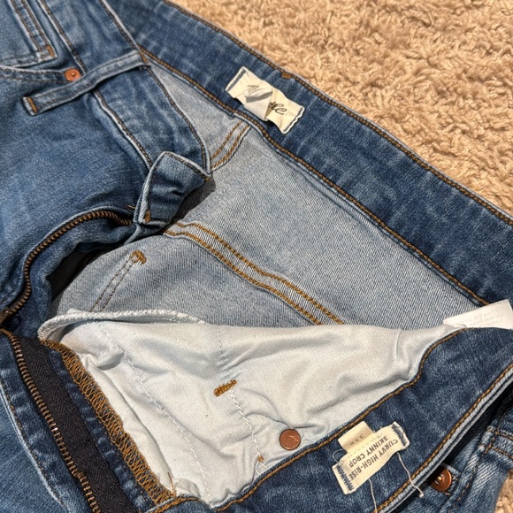 Madewell curvy high rise skinny crop size 33P - Picture 2 of 3